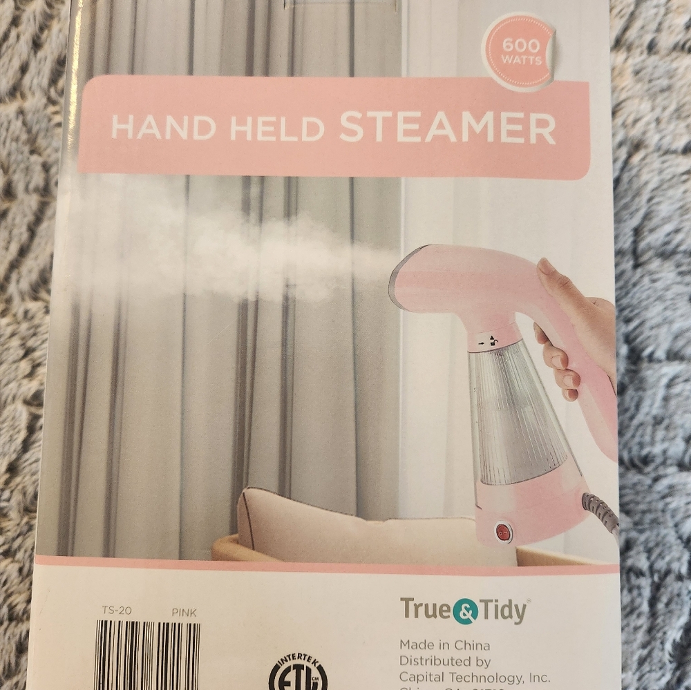 🩷 True & Tidy Pink Handheld Steamer